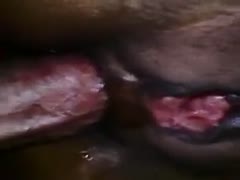 Sloppy wang enters the enthusiastic nympho's drenched and hungry cum-hole.